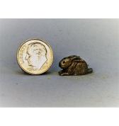 Small Bunny Sitting pewter