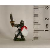 Knight with Rounded Shield painted