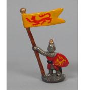Knight with Flag Painted
