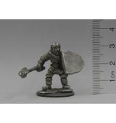 Cleric with Mace and Shield pewter