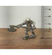 Orc with 2 Handed Axe pewter