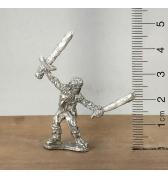 Skeleton with Sword and Club pewter